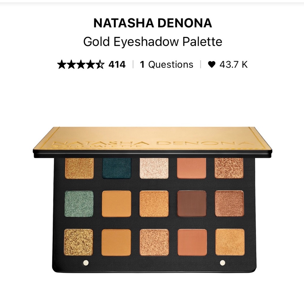 Natasha Denona Gold Eyeshadow Palette